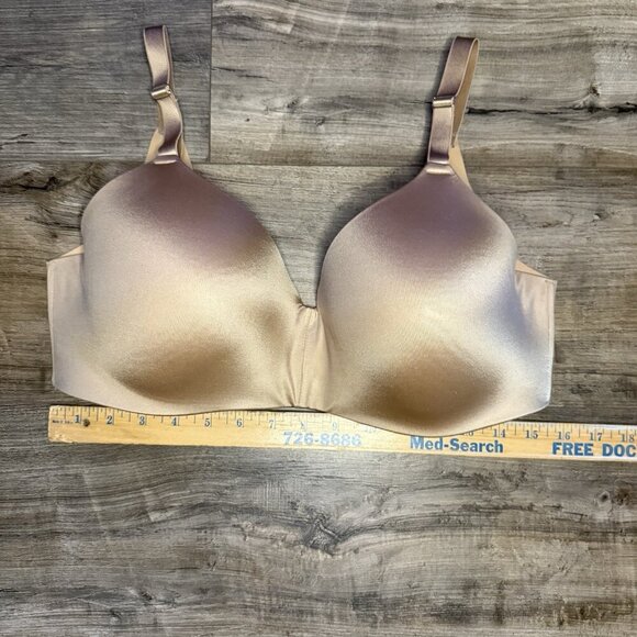 Soma Women Bra 38D Beige Vanishing Back Wireless T Shirt Lightly Lined - Picture 4 of 4